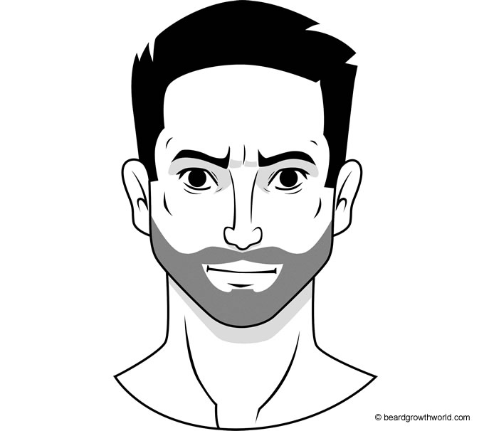 Stubble beard style